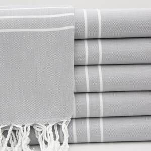 Peshtemal Towel,Turkish Towel,Turkey Towel,Cotton Towel,Bulk Towel,38&quot;x70&quot;,Turkish Peshtemal,Gray Towel,Handmade Towel,Gift Towel,HY017D