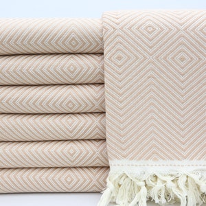 Türkische Decke, beige Decke, Tagesdecke, Geschenk, Bettdecke, 200 x 240 cm, Bettdecke, Sofaüberwurf, Kuschelige Bettdecke, YT004E