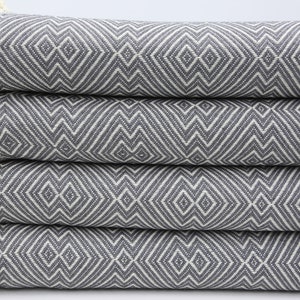 Turkish Blanket,Turkish Throw,Blankets And Throws,Throw Blanket,79"x95",Handmade Blanket,Turkish Bed Cover,Dark Gray Blanket,Monogrammed Throws And Blankets,Multi-Use Blanket,Baby Blanket,Unique Personalized Gift,Anniversary Gift