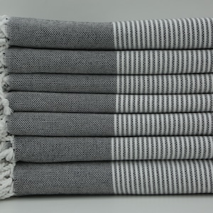 Turkish Hand Towel,Black Hand Towel,Soft Hand Towel,Kitchen Towel,18&quot;x40&quot;,Face Towel,Turkey Hand Towel,Tea Towels,Head Towel,GL001F