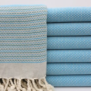 Turkish Towel,Turquoise Towel,Handwoven Peshtemal,Handmade Towel,Soft Towel,38&quot;x67&quot;,Peshtemal Towel,Hotel Towel,Sauna Towel,Spa Towel,BD051D