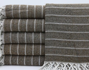 Turkish Towel,Stone Washed Towel,Dark Green Towel,Wholesale Towel,36"x69",Throw Towel,Beach Towel,Bath Towel,Turkish Peshtemal,Towels,UA009D
