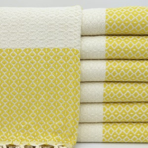 Turkish Towel,Yellow Towel,Bridemaid Towel,Throw Towel,Bulk Towel,38&#39;&#39;x70&#39;&#39;,Beach Towel,Bath Towel,Wedding Gift,Turkish Peshtemal,MT010D