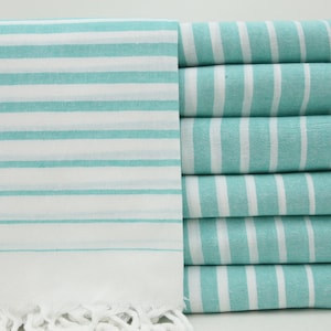 Bulk Towel,Turkish Towel,Turkish Bath Towel,Cotton Towel,Anatolian Towel,Decorative Towel,36&quot;x70&quot;,Turkish Peshtemal,Green Mint Towel,BD029D