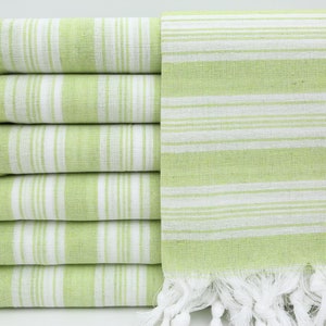 Pistachio Green Turkish Towel,Wholesale Towel,Camp Towel,Shower Towel,Turkish Towel,40&quot;x70&quot;,Housewarming Gift,Striped Towel,Spa Towel,OY001D