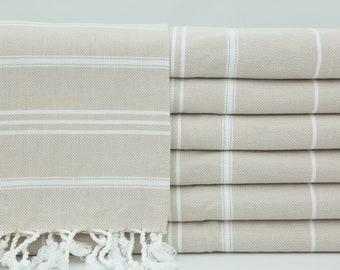 Turkish Hand Towel,Kitchen Towel,24"x36",Face Towel,Beige Hand Towel,Decorative Hand Towel,Dish Towel,Napkin Towel,Turkish Peshkir,BD002F