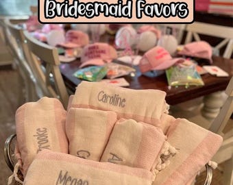 Personalized Bridesmaids Gifts, Custom Beach Towels, Bachelorette Party Towels, Pool Party Favors, Bath And Hand Towels, Embroidery Towel