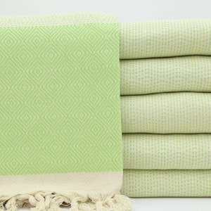 Turkish Throws,Handmade Blanket,Wholesale Blanket,Light Green Blanket,Turkish Blanket,79&quot;x89&quot;,Turkish Bedspread,Turkish Towel,IM003E