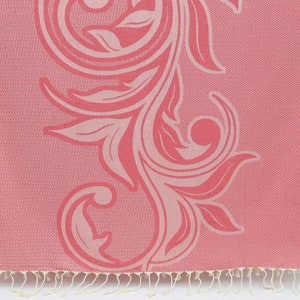 Turkish Towel,Bridesmaid Towel,Gift Towel,Beach Towel,Bath Towel,40&quot;x67&quot;,Handmade Towel,Spa Towel,Turkish Peshtemal,Pink Towel,BC049D