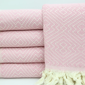 Türkische Decke,Powder Pink Bettdecke,Geschenk Bettdecke,Handgewebte Bettdecke, 200x240 cm, Bettdecke, Kuschelige Bettdecke,Türkische Bettdecke,IM008E