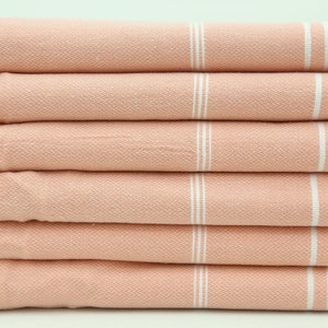 Wholesale Towel,Turkish Towel,Wedding Towel,Bath Decor Towel,Beach Towel,38&quot;x70&quot;,Handwoven Towel,Turkish Peshtemal,Salmon Towel,OY009D
