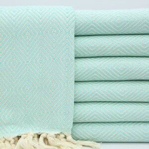 Personalized Towel,Turkish Towel,Hammam Towel,40&quot;x70&quot;,Hammam Towel,Turkish Peshtemal,Bath Towel,Mint Towel,Beach Towel,Throw Towel,HY010D