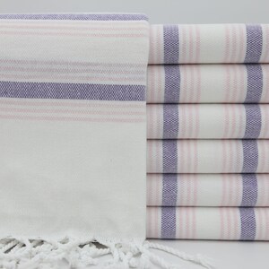 Wedding Gift Towel,Turkish Towel,Bachelorette Towel,Organic Towel,Decorative Towel,40&quot;x70&quot;,Turkish Peshtemal,Pink And Navy Blue Towel,MO004D
