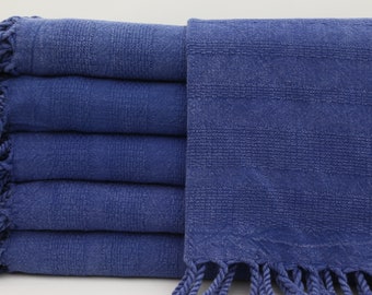 Turkish Towel,Stone Washed Towel,Navy Blue Towel,Throw Towel,36"x69",Wedding Towel,Wholesale Towel,Beach Towel,Turkish Peshtemal,UA010D