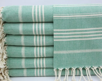 Kitchen Hand Towels,Tea Towel,Turkish Hand Towel,Mint Hand Towel,Napkin Cotton Towel,20"x36",Service Towel,Face Towel,Turkish Peshkir,MA002F