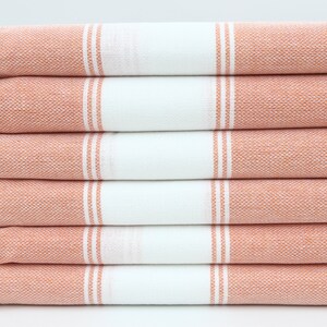 Turkish Towel,Beach Towel,Bath Towel,Handmade Towel,Picnic Towel,Spa Towel,40&quot;x60&quot;,Home Decor,Turkish Peshtemal,Orange Towel,BC059D