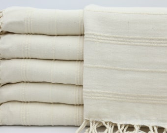 Turkish Towel,Stone Washed Towel,Light Cream Towel,Handwoven Towel,36"x69",Table Throw Towel,Hotel Towel,Beach Towel,Wholesale Towel,UA013D