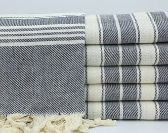 Bath Towel,Turkish Towel,Throw Towel,Cotton Towel,Gift Towel,40"x70",Organic Towel,Bulk Towel,Turkish Peshtemal,Navy Blue Towel,AY001D