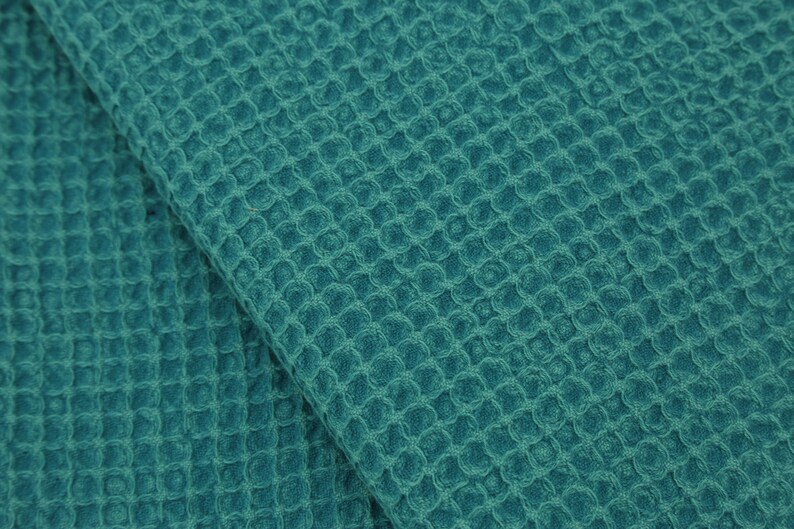 Handmade Towel,Waffle Towel,Turkish Towel,Bulk Towel,Decor Towel,36x70,Turkish Peshtemal,Stonewashed Towel,Teal Green Towel,UA001D image 7