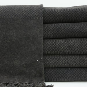 Turkish Towel,Soft Towel,Pool Towel,Beach Towel,40&quot;x70&quot;,Black Towel,Decorative Bath Towel,Turkish Peshtemal,Stonewashed Towel,BD015D