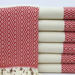 Bath Towel Turkish,Turkish Towel,Cotton Towel,Peshtemal Towel,Hammam Towel,40&quot;x70&quot;,Beach Towel,Turkish Peshtemal,Red Towel,Home Decor,HY006D