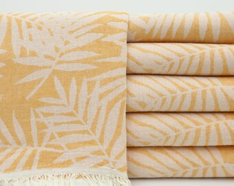 Wedding Gift Towel,Turkish Towel,Beach Towel,Bath Towel,36"x67",Handmade Towel,Cotton Towel,Home Decor,Orange Towel,Turkish Peshtemal,OY022D