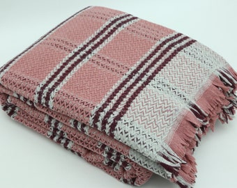 Turkish Blanket,Thick Bedspread,71"x90",Cotton Blanket,Throws,Turkish Throws,Sofa Cover,Gift Bedspread,Handmade Blanket,Home Decor,BC041E