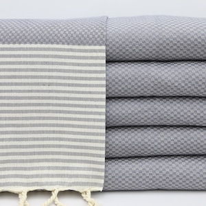 Tea Towel,Gray Hand Towel,Dish Towel,Hand Towel,18&#39;&#39;x40&#39;&#39;,Kitchen Towel,Small Towel,Service Towel,Face Towel,Napkin Towel,Peshkir,MO004F