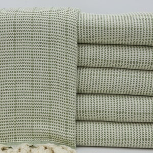 Wholesale Blanket,Turkish Blanket,Throw Blankets,Wedding Gift Blanket,Patterned Bed Cover,79&quot;x91&quot;,Turkish Bedspread,Green Blanket,BC022E