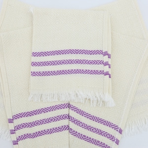 Dish Napkin,Napkin Towel,Turkish Napkin Towel,Violet Napkin,Handmade Napkin,12&#39;&#39;x22&#39;&#39;,Small Towel,Home Decor,Kitchen Decor Napkin,OS002F