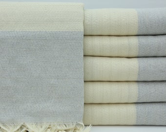 Turkish Blanket,Light Gray Blanket,Aztec Blankets,Wholesale Blanket,79"x95",Handmade Bed Cover,Sofa Decor Cover,Turkish Bedspread,IM004E