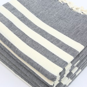 Black Towel,Beach Towel,Throw Towel,Turkish Towel,Wholesale Towel,40&quot;x70&quot;,Bathroom Decor Towel,Pool Towel,Spa Towel,Turkish Peshtemal,MO007D