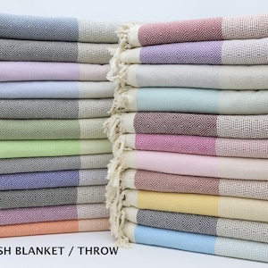 Monogrammed Throws, Multi-Use Blanket, Bridal Favor, Housewarming Gift, Personalized Gift, Embroidered Decor, Anniversary Gift,IM003E
