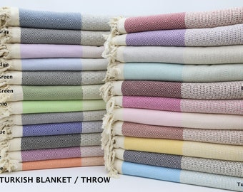 Turkish Blanket,Turkish Bedspread,Wholesale Blanket,Aztec Blanket,Turkish Towel,79"x89",Turkish Throws,Beach Throws,Home Decor,IM003E