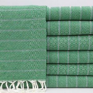 Turkish Towel,Organic Towel,Bathroom Towel,Beach Towel,Throw Towel,Picnic Towel,40&quot;x69&quot;,Green Towel,Handmade Towel,Turkish Peshtemal,BC001D