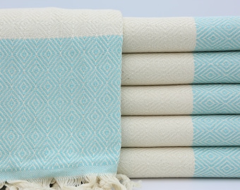Wedding Gift Towel,Turkish Towel,Handmade Peshtemal,Throw Towel,40"x70",Hammam Towel,Home Decor,Turkish Peshtemal,Mint Towel,AY004D