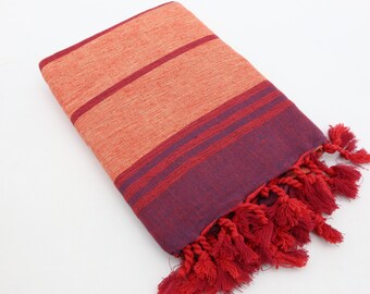 Turkish Towel,Turkey Towel,Handmade Towel,Organic Towel,Throw Towel,Bath Towel,Beach Towel,36"x67",Turkish Peshtemal,Colorful Towel,MO008D