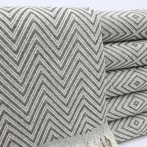 Turkish Blanket,Khaki Green Bed Cover,Wholesale Bedspread,Cozy Bed Cover,67"x83",Throw Bedspread,Gift Bed Cover,Handmade Bed Cover,Monogrammed Throws And Blankets,Bridal Party Favor,Unique Housewarming Gift With Embroidery,Home Decor