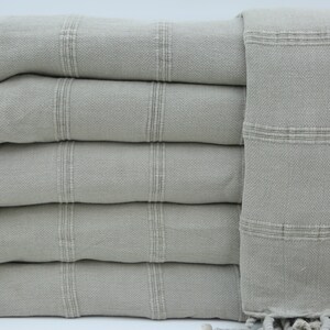 Turkish Bedspread,Stone Washed Blanket,Light Beige Blanket,Handmade Blanket,Turkish Blanket,71&quot;x87&quot;,Anatolian Bedspread,Sofa Cover,UA001E