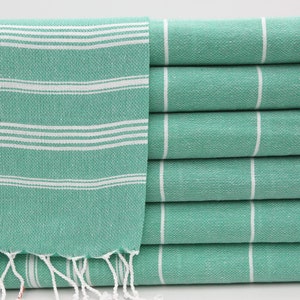 Türkisches Peshkir Handtuch,Großhandelshandtuch,Geschirrtuch,Geschirrtuch,Geschirrtuch,Geschirrtuch,Handtücher,Gestreiftes Handtuch,grün,Im007F