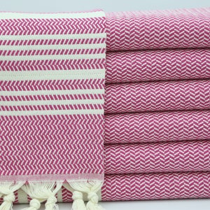 Bridesmaid Gift Small Towels,Turkish Hand Towel,Cotton Hand Towels,18&quot;x38&quot;,Fuchsia Hand Towel,Face Towel,Turkish Peshkir,Home Decor,OY001F