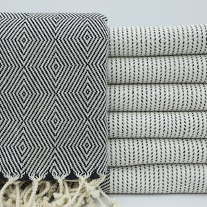 Handmade Towel,Turkish Towel,Wholesale Towel,Turkish Bath Towel,40&quot;x70&quot;,Shower Towel,Gift Towel,Turkish Peshtemal,Black Towel,MO002D
