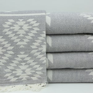 Turkish Hand Towel,Kitchen Towel,Gray Hand Towel,Tea Towel,Dish Towel,Service Towel,Home Decor,24"x40",Face Towel,Aztec Hand Towel,BD003F