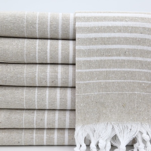 Beach Towel,Turkish Towel,Bath Towel,Bulk Towel,32&quot;x70&quot;,Wedding Towel,Turkish Peshtemal,Beige Towel,Organic Towel,Throw Towel,AY007D