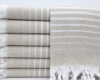 Beach Towel,Turkish Towel,Bath Towel,Bulk Towel,32&quot;x70&quot;,Wedding Towel,Turkish Peshtemal,Beige Towel,Organic Towel,Throw Towel,AY007D
