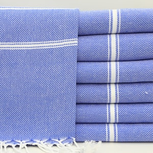 Asciugamano turco, asciugamano blu Sax, asciugamano da bagno, telo da spiaggia, 38"x70", asciugamano da damigella d'onore, asciugamano sfuso, asciugamano da tiro, asciugamano da hammam, peshtemal turco, IM029D