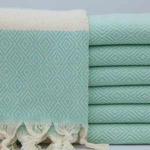 Wholesale Hand Towels,Turkish Hand Towel,Decor Small Towels,Cotton Napkins,20&quot;x36&quot;,Face Towel,Turkish Peshkir,Mint Hand Towel,AY001F