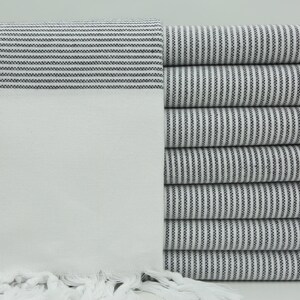 Handmade Towel,Turkish Towel,Bathroom Towel,40&quot;x70&quot;,Decorative Towel,Wholesale Towel,Turkish Peshtemal,Striped Towel,Black Towel,BD021D