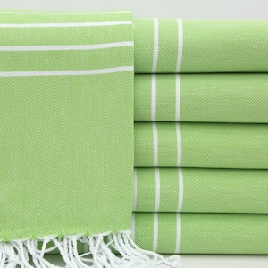 Turkish Throw Towel,Turkish Towel,Cotton Towel,Bath Towel,Beach Towel,38&quot;x70&quot;,Organic Towel,Turkish Peshtemal,Pistachio Green Towel,HY017D