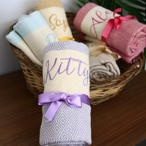 Bachelorette Party Towel, Personalized Beach Towel, Bridal Shower Gift, Bachelorette Favor, Bridesmaid Gift, Gift for Her, Pool Party Towel